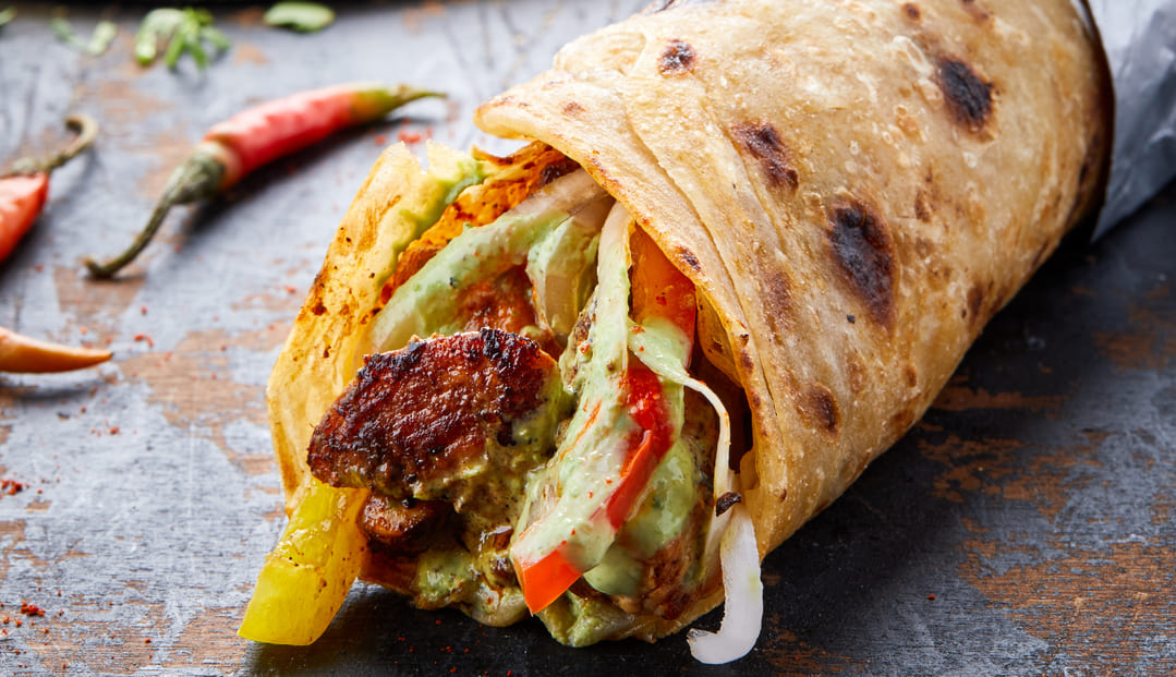 Chicken Tikka Kathi Roll