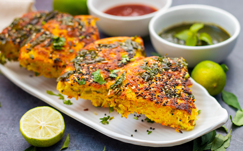Handvo (Savory Lentil and Vegetable Cake)