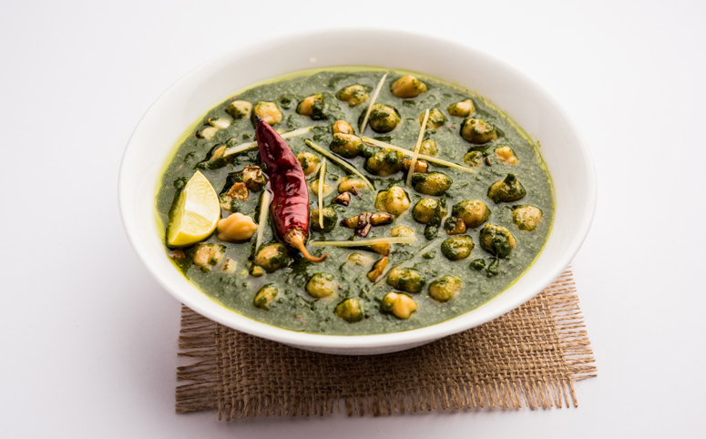 Palak Chana (Spinach and Chickpea Curry)